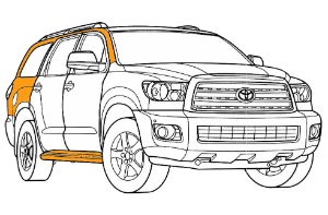 покраска кузова toyota land cruiser 200